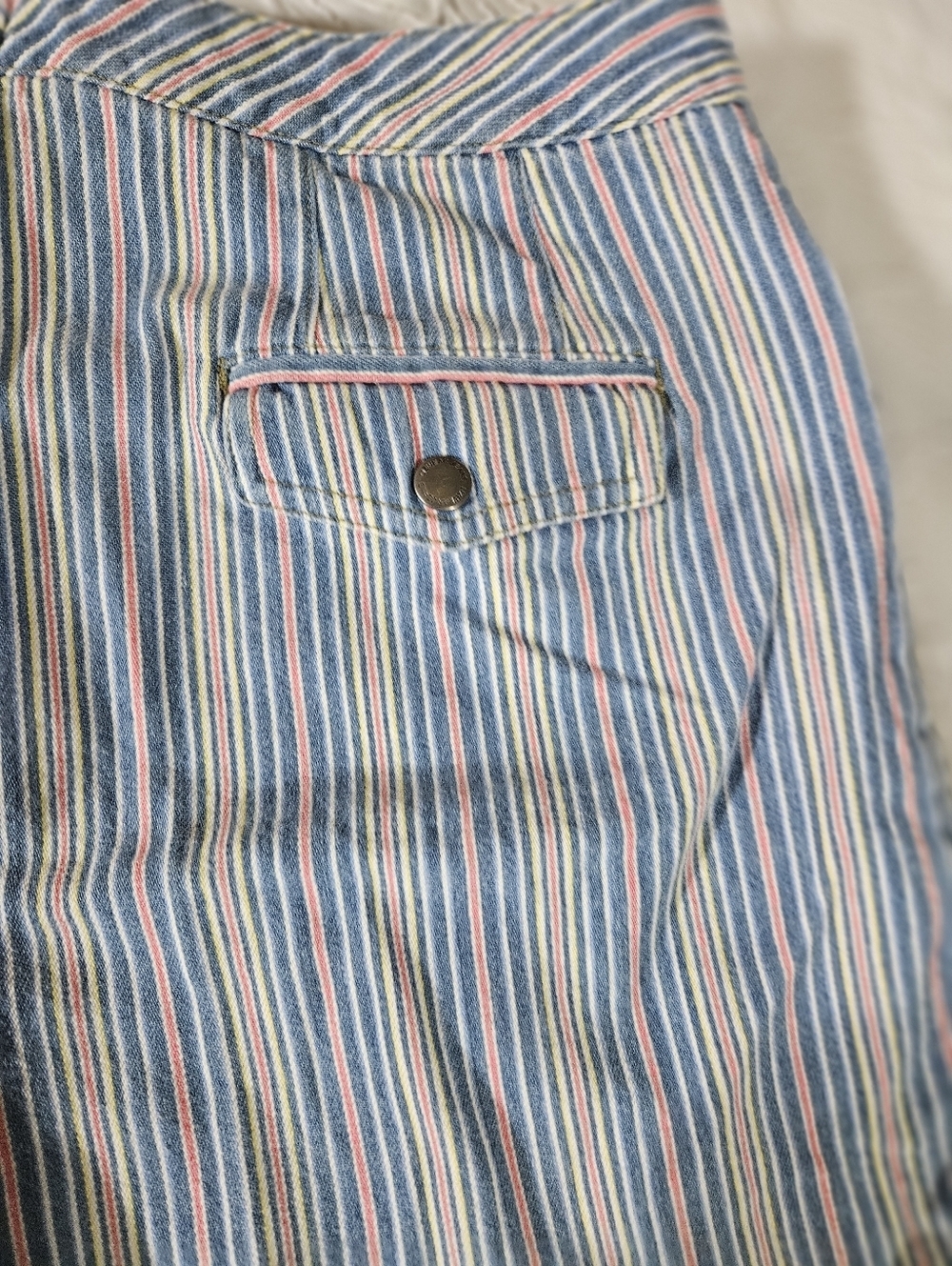Liz Claiborne Multicolor Striped Casual Denim Shorts Size 8 - Picture 9 of 9